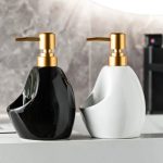 Ceramic Soap Dispenser with Sponge Holder