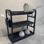 3 tier aluminium dishrack