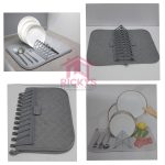 Foldable kitchen drying mat