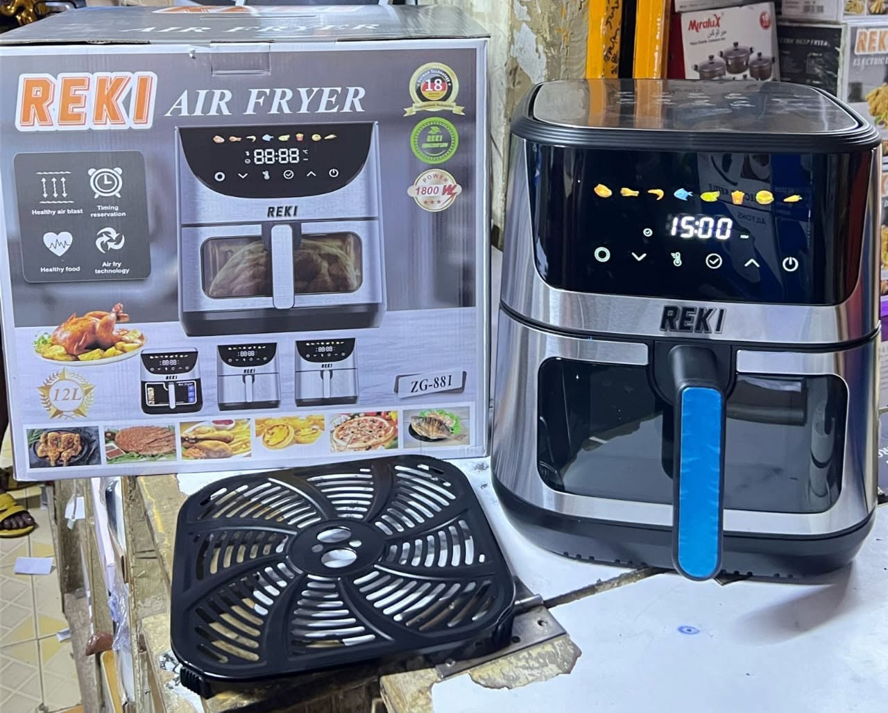 709188632_1458565152974976_6037367910455231216_n Reki airfryer 12litres - Image 1