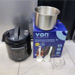 Von electric pressure cooker with steel pot