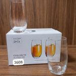 6pc concave glass set