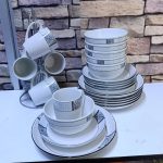 24pc ceramic dinner set
