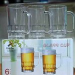 6pc glass cup set