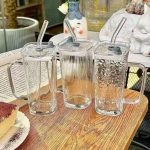 2pc glass tumbler set