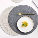 6pc round table mat set