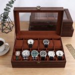 12 slot watch storage box