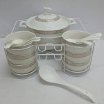 15pc ceramic soup set