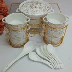 15pc ceramic soup set