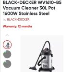 Black+Decker wet and dry Vacuum Cleaner