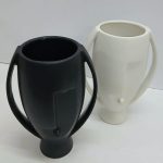 Face flower vase