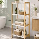 4 tier bathroom rack