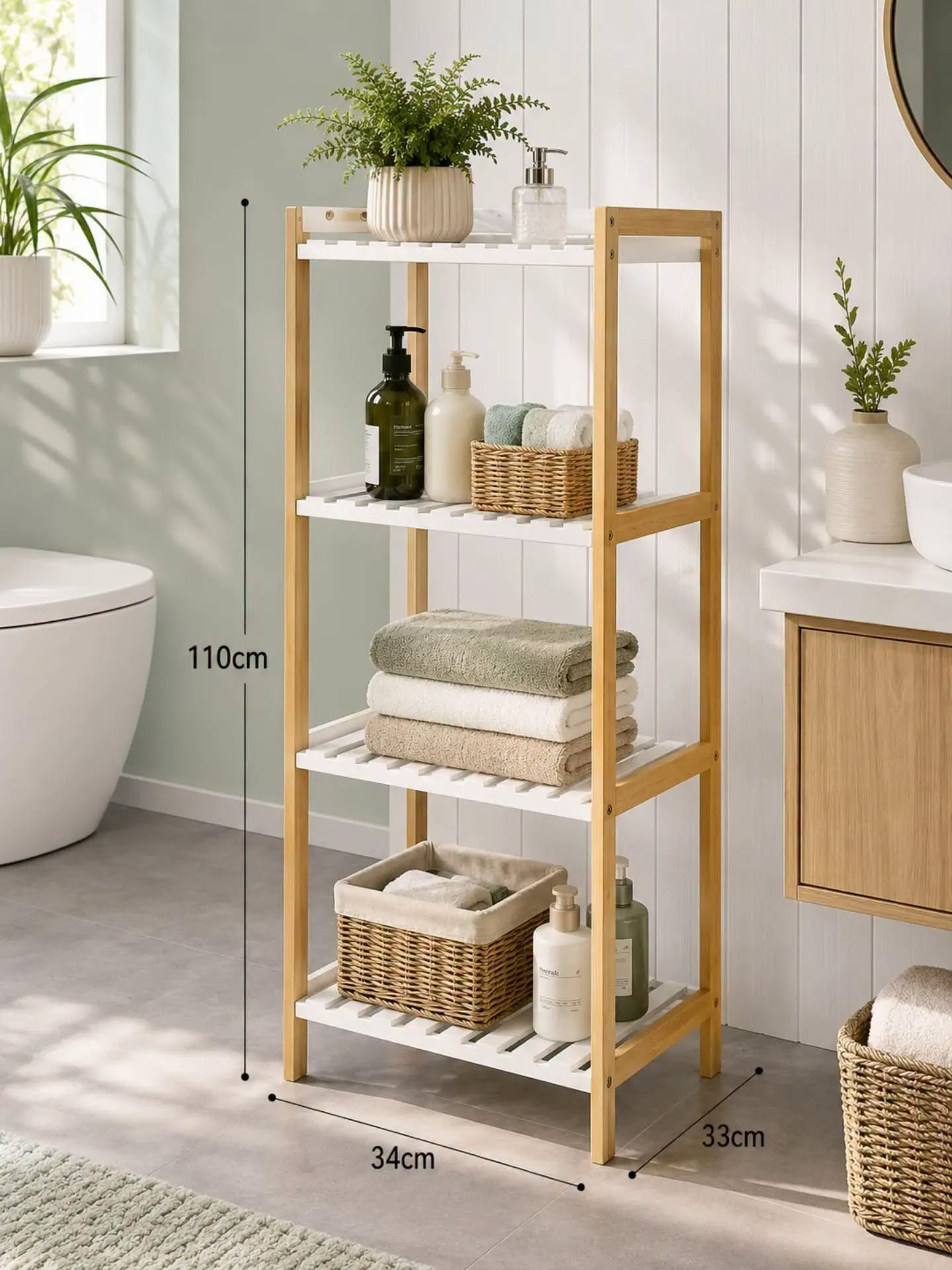 810423749_1087429193984332_8834026802600413278_n 4 tier bathroom rack - Image 1