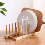 Bamboo plate holder