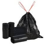 75pc trash bag set with draw string