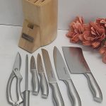 8pc chef Knife set with wooden stand